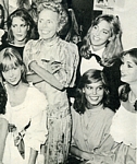 with Eileen Ford and model group - german Carina 02.05.83