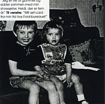 little Ren&eacute;e with her sister b/w - danish EUROWOMAN 09/04