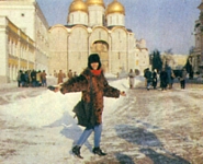 unknown spanish - moscow at red square