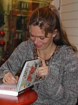 30. Nov. 2003 at danish book-store Gad in Brabrand, Karlas Kabale promo-tour 16