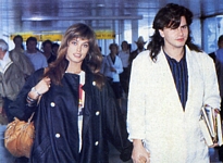 U.S. with J.T. at the airport