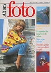 danish Alt om Foto 06-1988 cover in yellow wool-pullover by Leif Nygaard