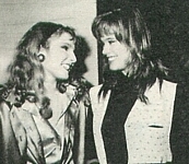 danish - at her agency 1985 laughing with a woman