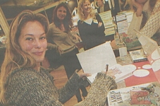 danish B.T. 24. Nov. 2003 - at Karlas Kabale promo-tour, signing books