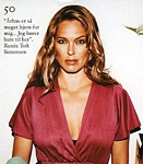 danish EUROWOMAN Sep. 2004 - contest pic in red tunique