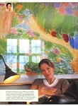 danish Naturli March 2004 - sitting inside with big painting in back