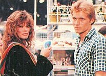 1985 - "Sotto..."-movie set with Tom Schanley